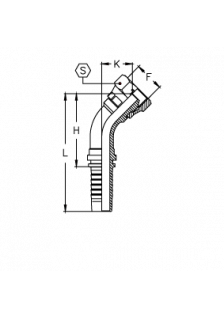 Фитинг DN 06 BSP (Г) 1/2 (45)